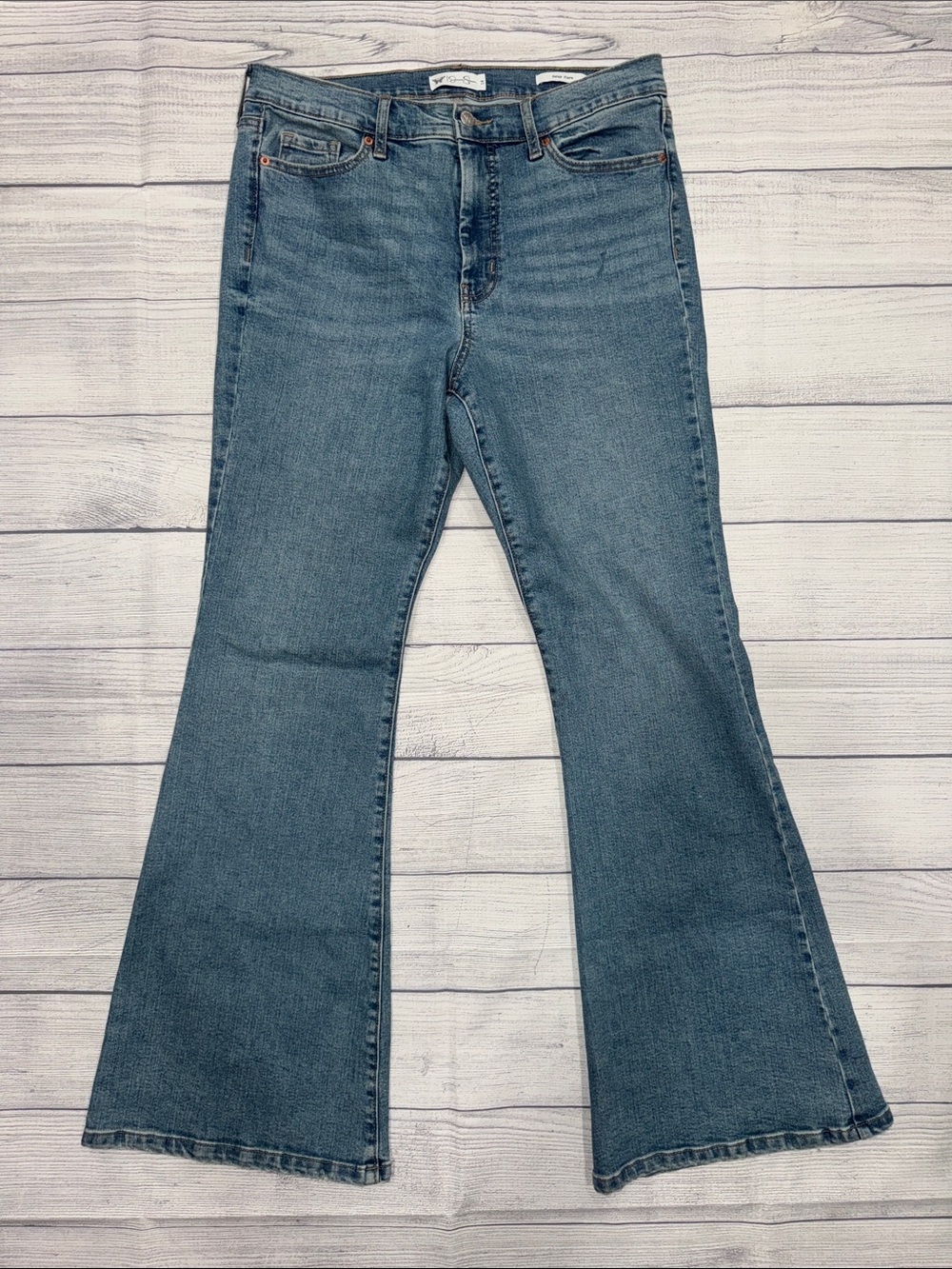 Jessica Simpson Blue “Daisy Flare” Wide-Leg Jeans